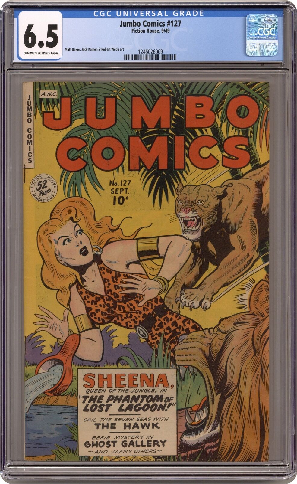 Jumbo Comics #127 CGC 6.5 1949 1245026009