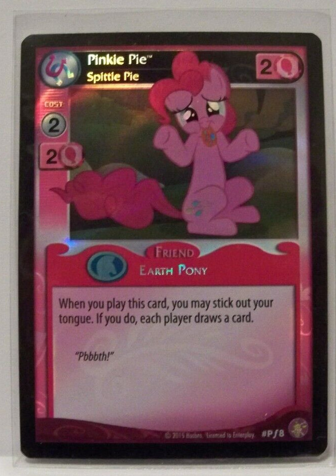 2015 Hasbro tcg/ccg : My Little Pony MLP - PINKIE PIE - Foil Promo Event Card NM