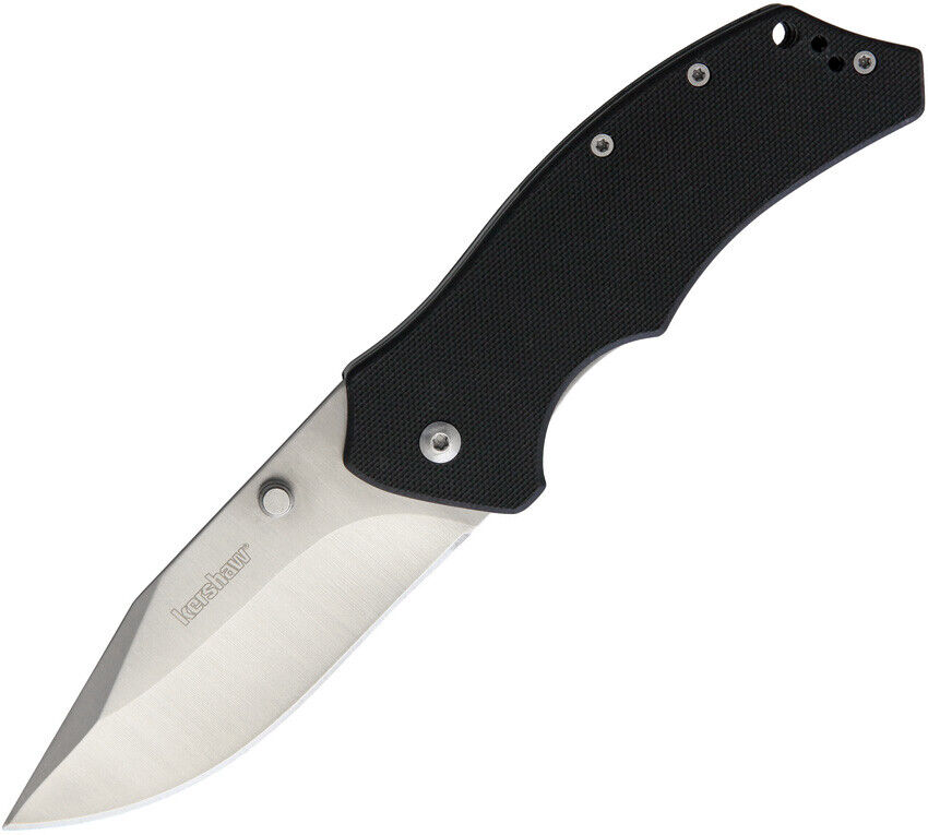 Kershaw Tension Folding Knife Linerlock Black G10 Everyday Carry Stainless