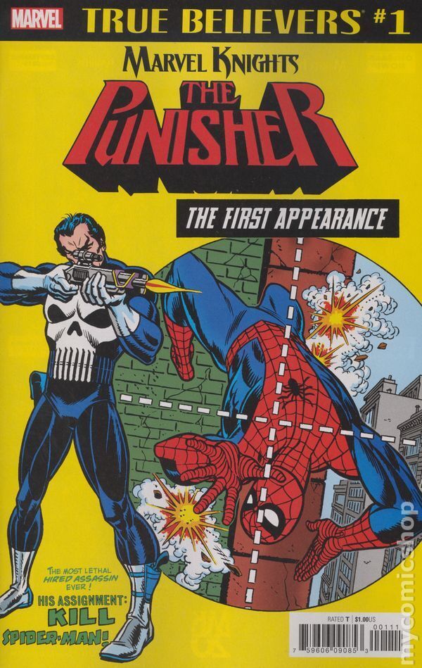 True Believers Punisher First Appearance #1 FN 2018 Stock Image