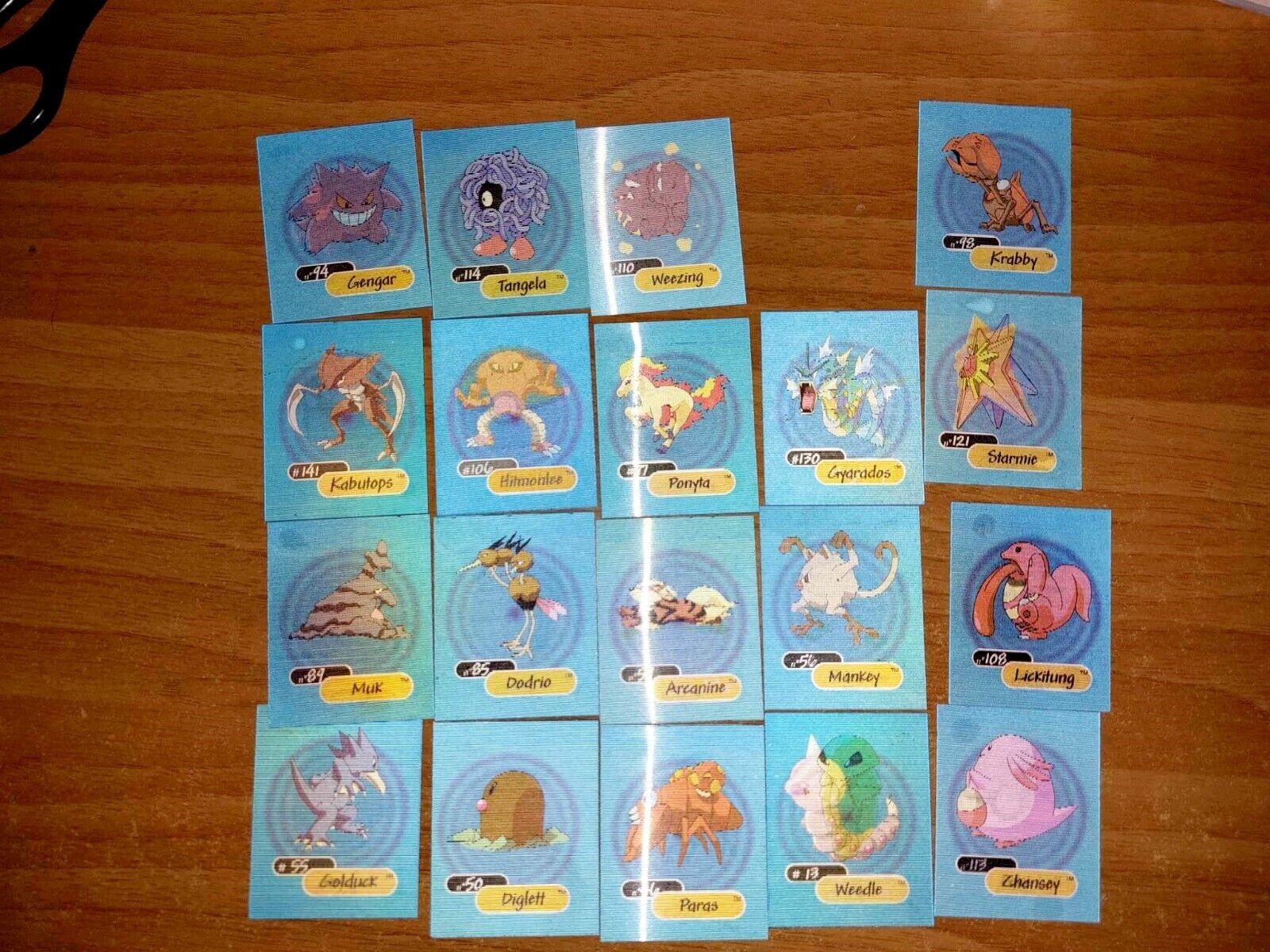 Pokemon YOGA Lenticular Mini Cards Lot 19x