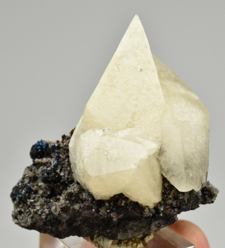 Calcite with Chalcopyrite - Brushy Creek Mine, Reynolds Co., Missouri