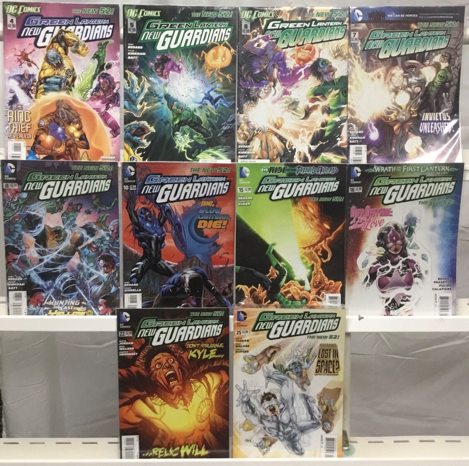 DC Comics - Green Lantern New Guardians - Comic Book Lot of 10 Issues