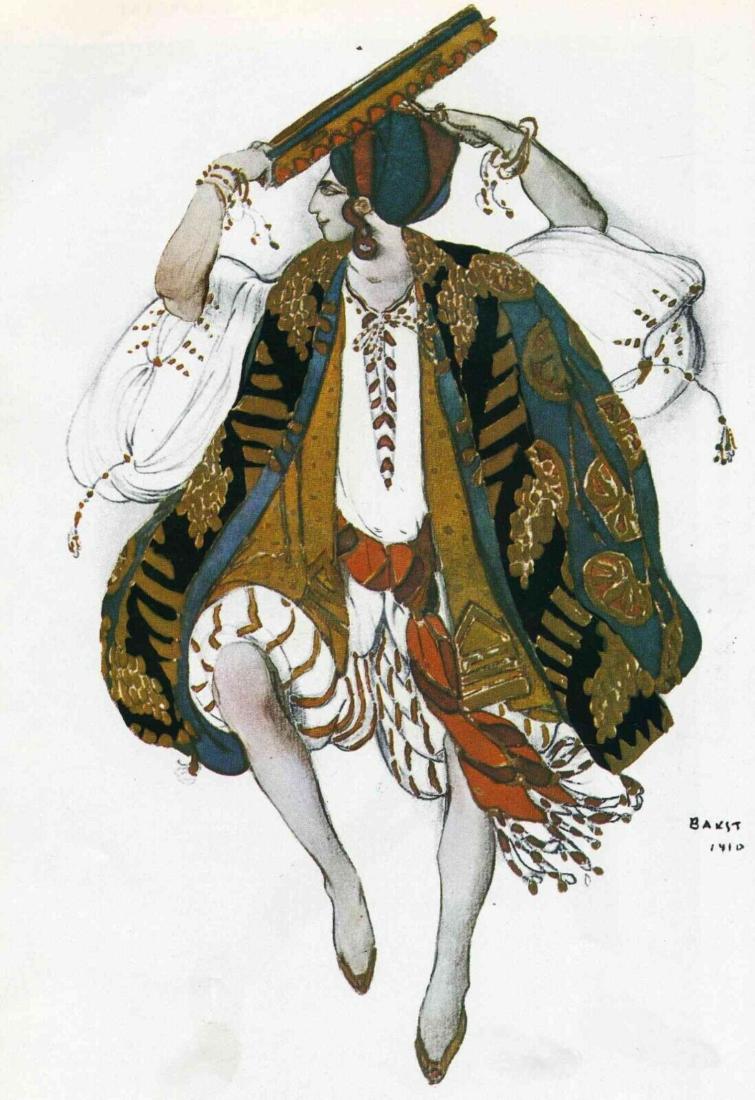 Cleopatra Dance : Leon Bakst : 1910 : Archival Quality Art Print