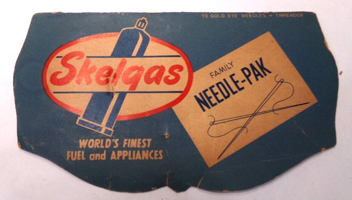 Vintage SKELGAS Fuel Family NEEDLE PAK Vintage Advertising Promo Item