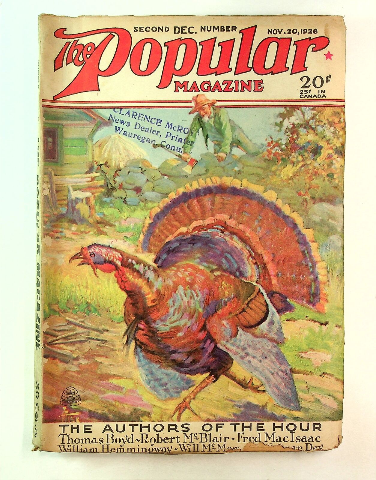 Popular Magazine Pulp Dec 20 1928 Vol. 94 #1 VG- 3.5