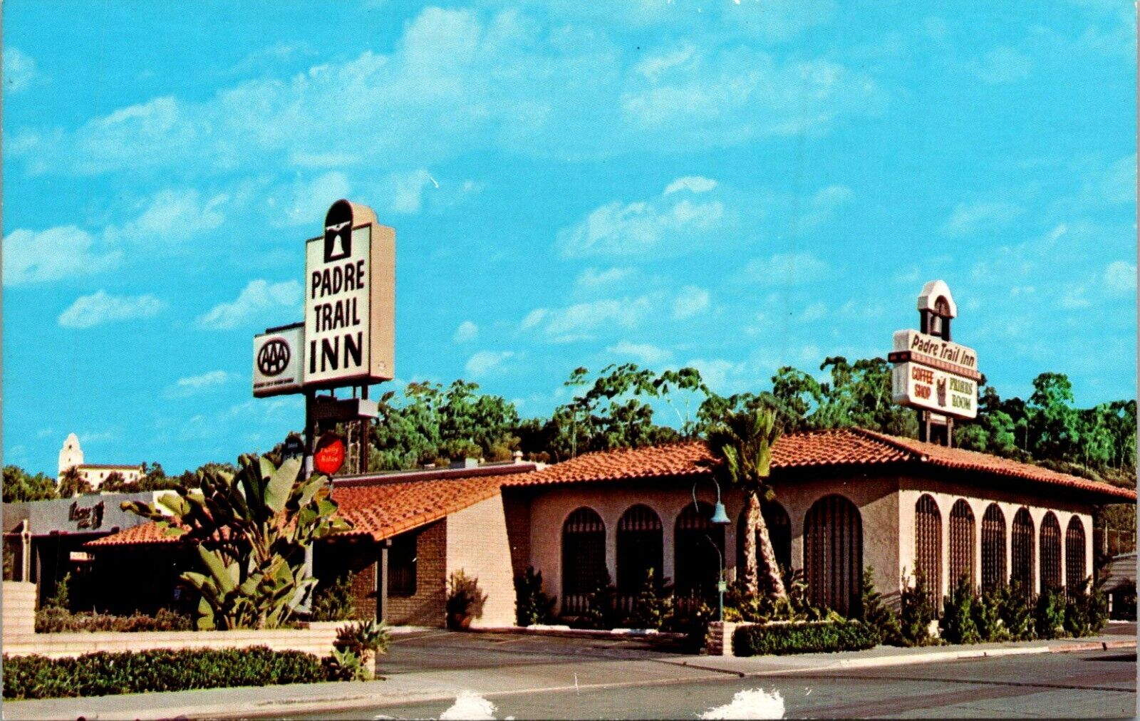 San Diego, California Padre Trail Inn Motel Postcard