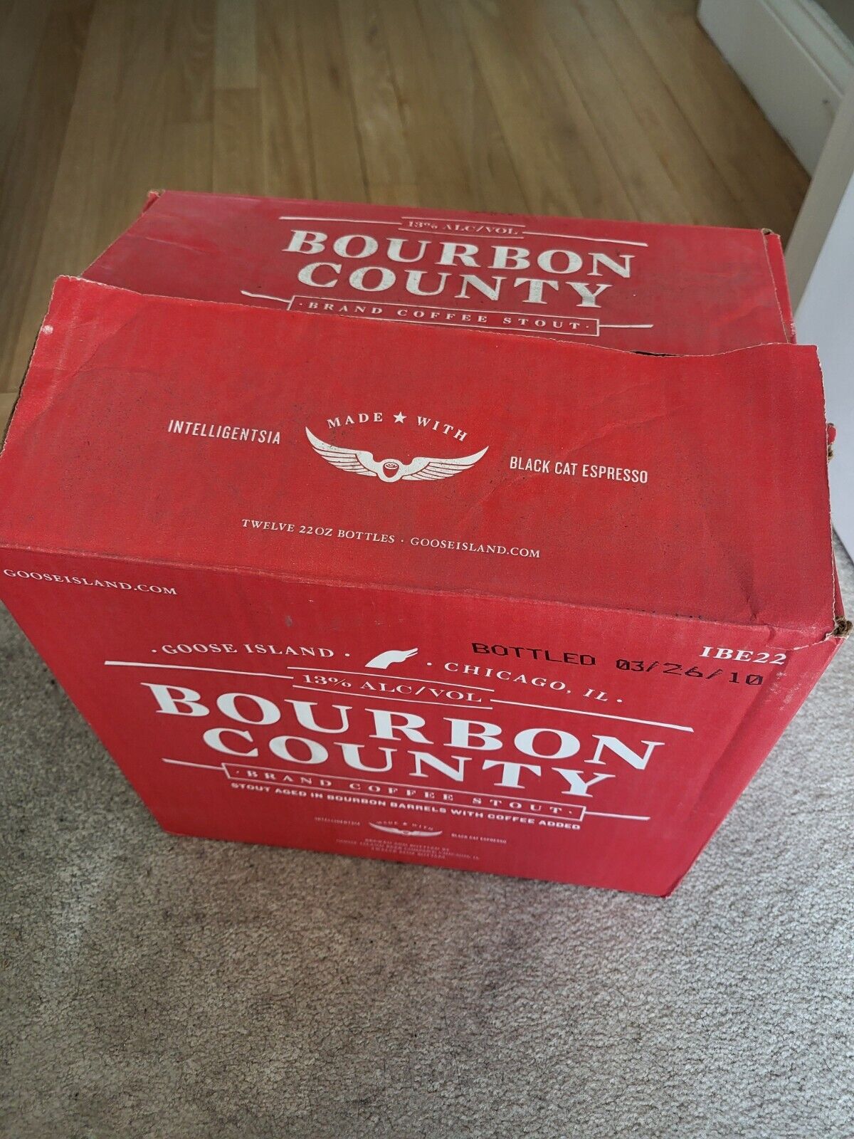 Goose Island 2010 Bourbon Count Coffee Stout box