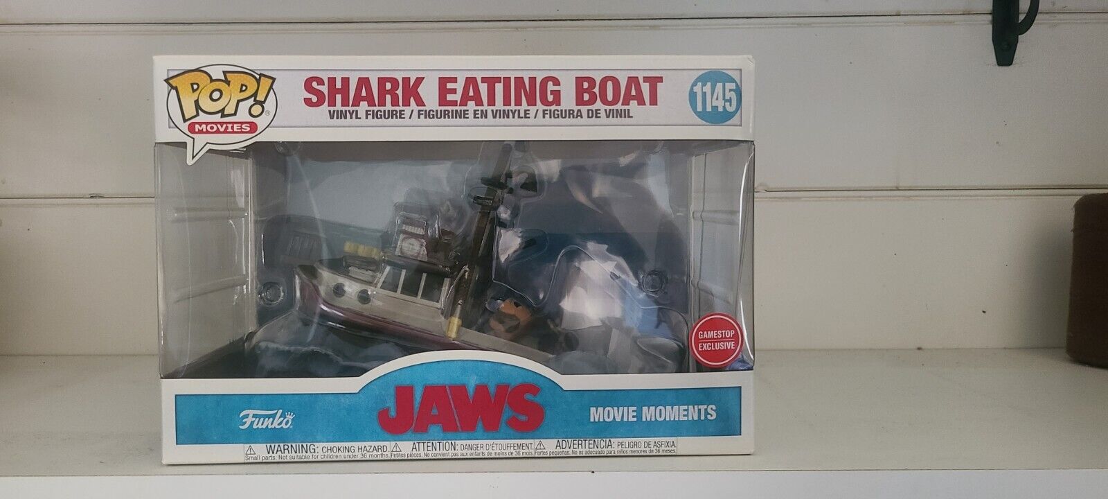 Funko Pop Jaws Shark Eating Boat 1145 Gamestop Exclusive