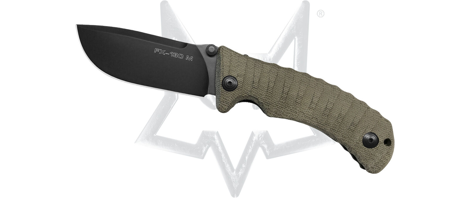 Fox Knives Pro-Hunter Liner Lock FX-130 MGT N690Co Stainless/Green Micarta