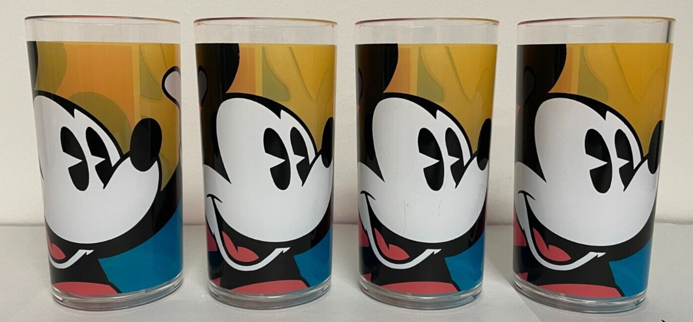 Selandia - Set of 4 Mickey Mouse Melamine Drinking Glasses - Disney