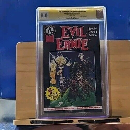 EVIL ERNIE #1 SPECIAL LIMITED EDITION (CGC 8.0) SIGNED PULIDO/ 1992 ADVENTURE