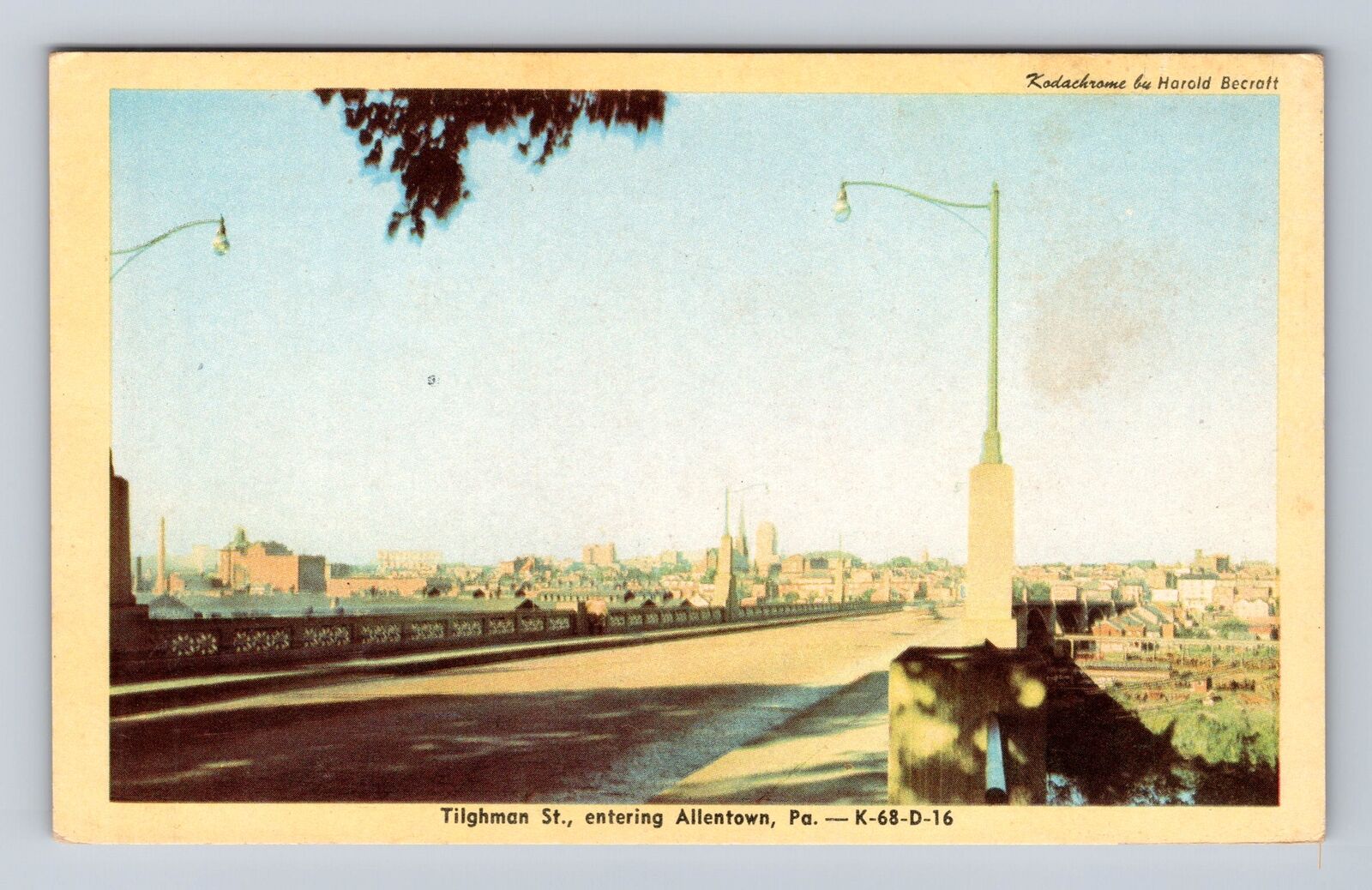 Allentown PA-Pennsylvania, Tilghman Street Entering Town, Vintage Postcard