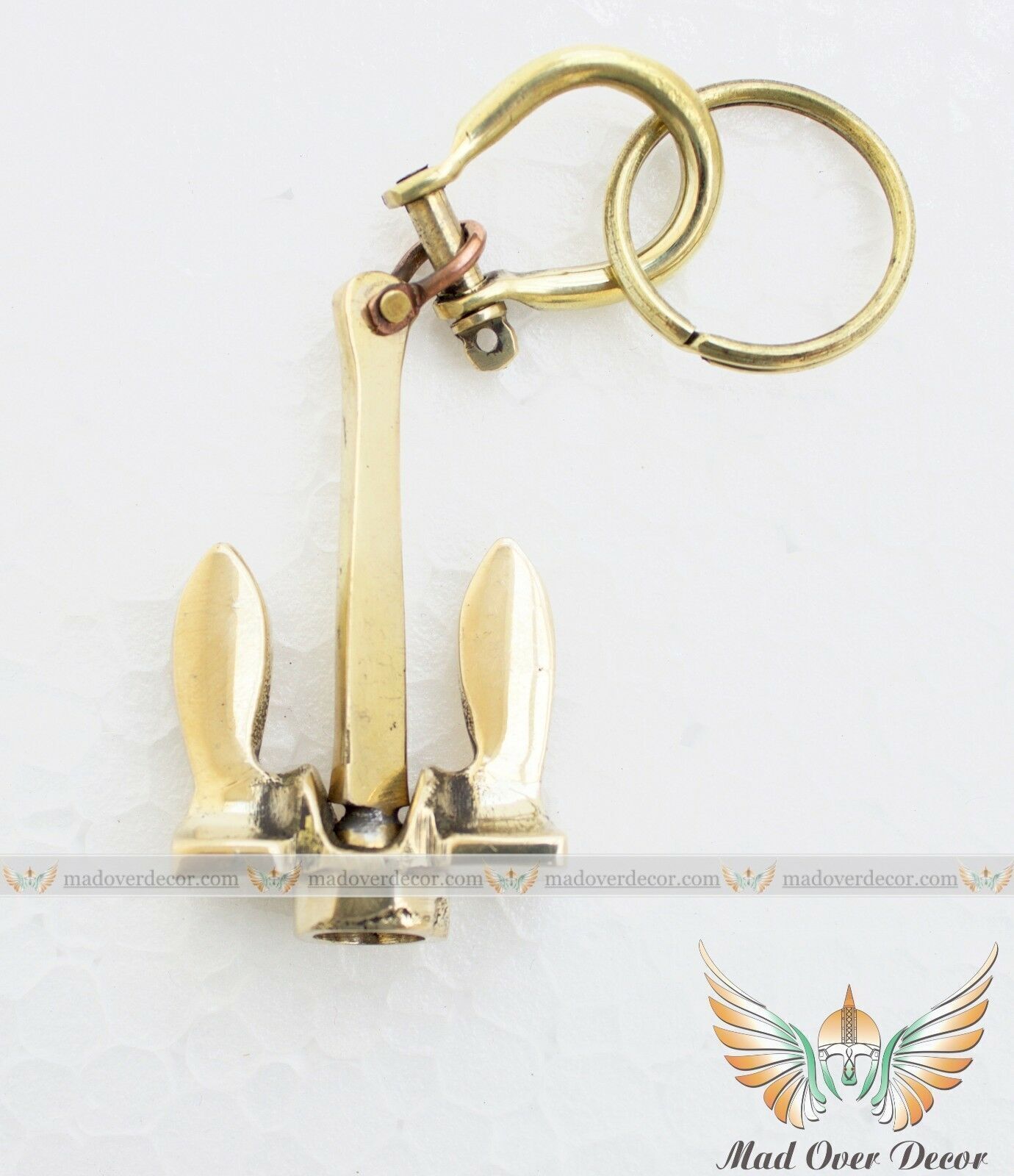 Brass Anchor Key Ring Nautical Maritime Captain Boat Anchor Key ring Key chain 