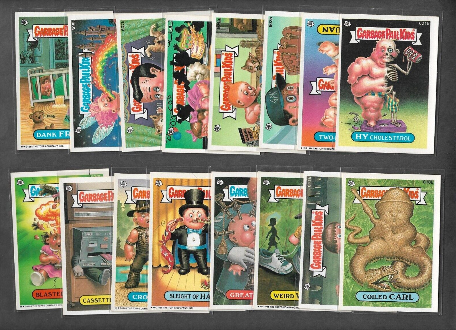 Garbage Pail Kids Original Series 15 (1988) -16 cards- Non Die Cut (NDC) Lot #2