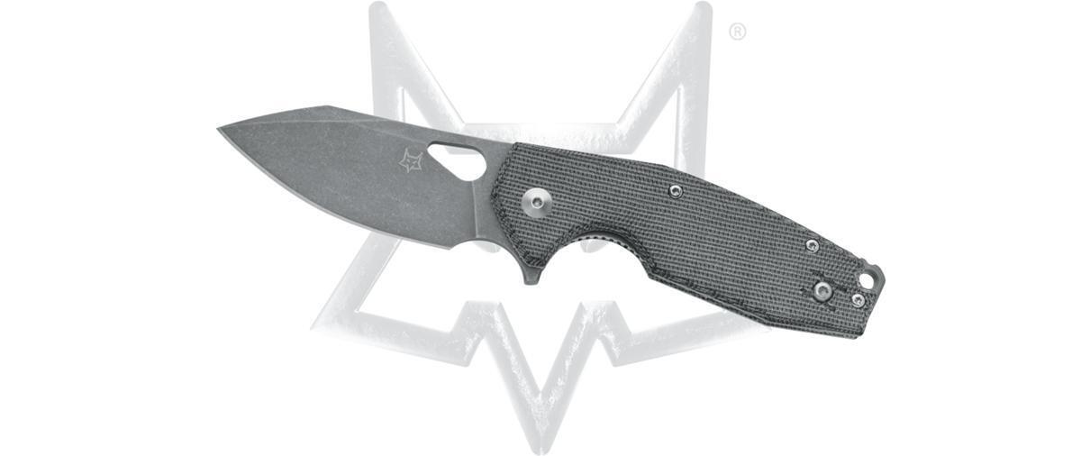 FOX KNIVES Yaru FX-527LI-MB Liner Lock Black Micarta M398 Steel Pocket Knife