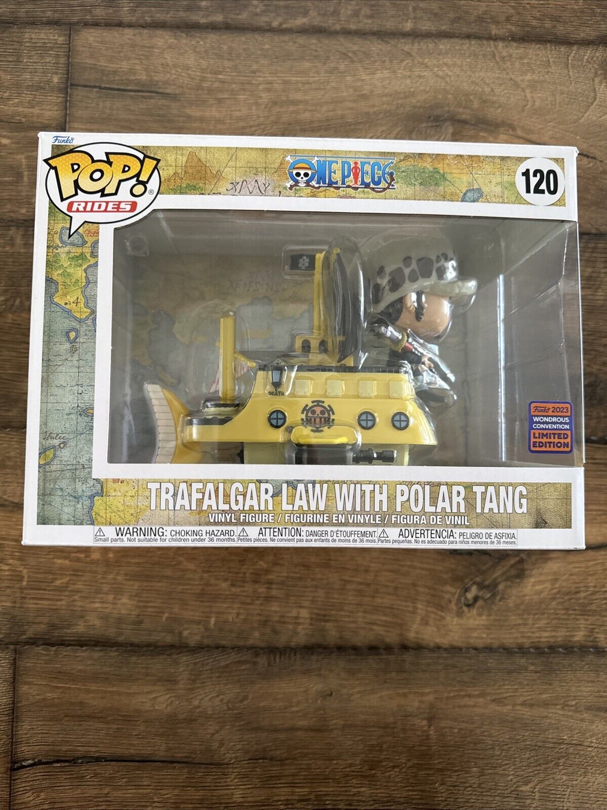 Funko Pop One Piece Trafalgar Law with Polar Tang #120 Shared Wonder Con