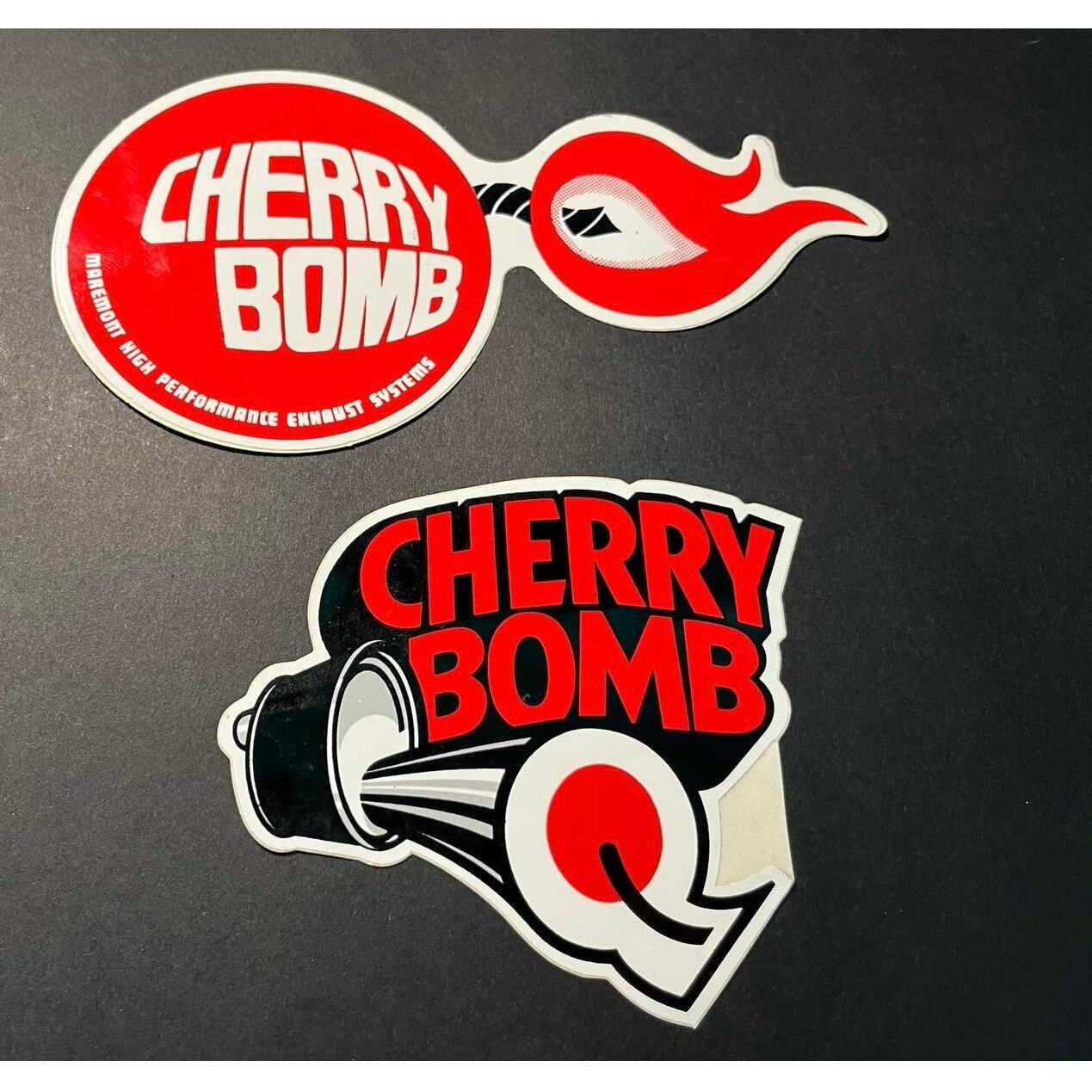 VINTAGE CHERRY BOMB HIGH PERFORMANCE EXHAUST SYSTEMS AUTOMOTIVE  STICKERS 