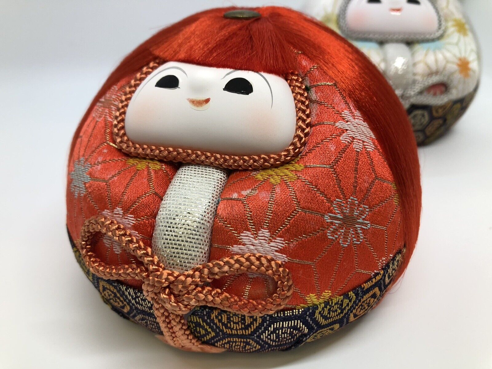 Daruma Dolls Japanese Antique Amulets, Buddhism,Meditation,Cute Home Decor