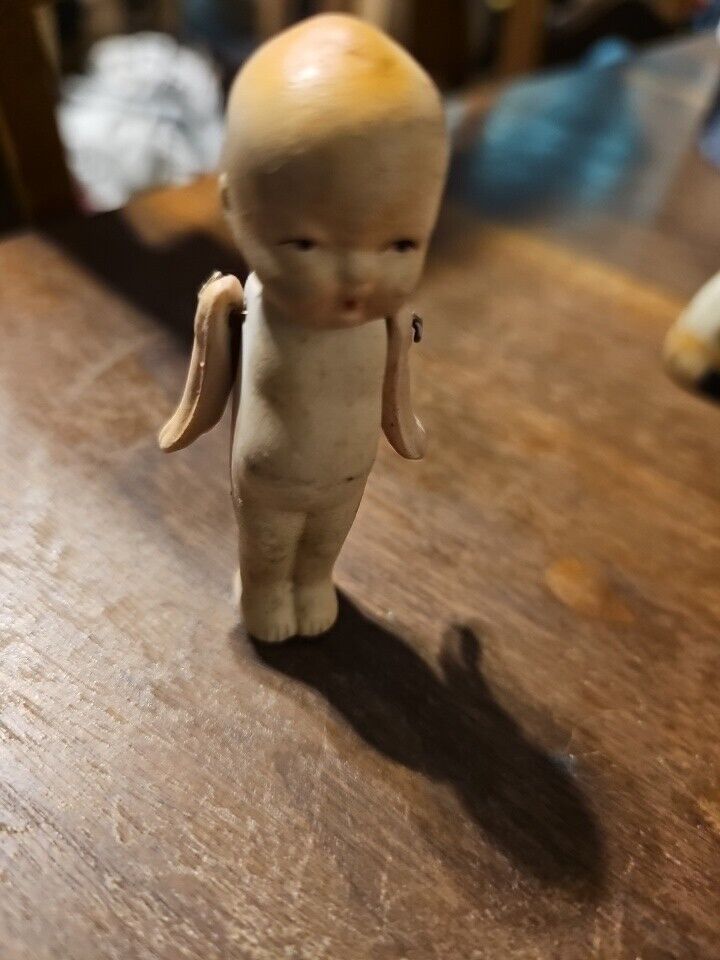 Vintage Miniature Japanese Kewpie Doll With Moveable Arms