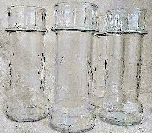New Rare Retro Vintage Set Of 4  Red Lobster Lighthouse Shaped Glasses Sailboats