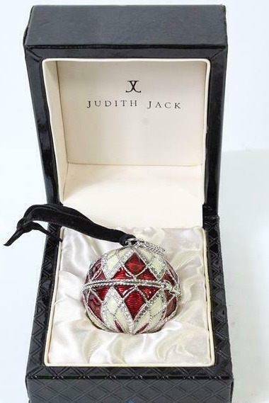 Judith Jack 2008 Trinket Box Christmas Ornament Signed Gift Box Included