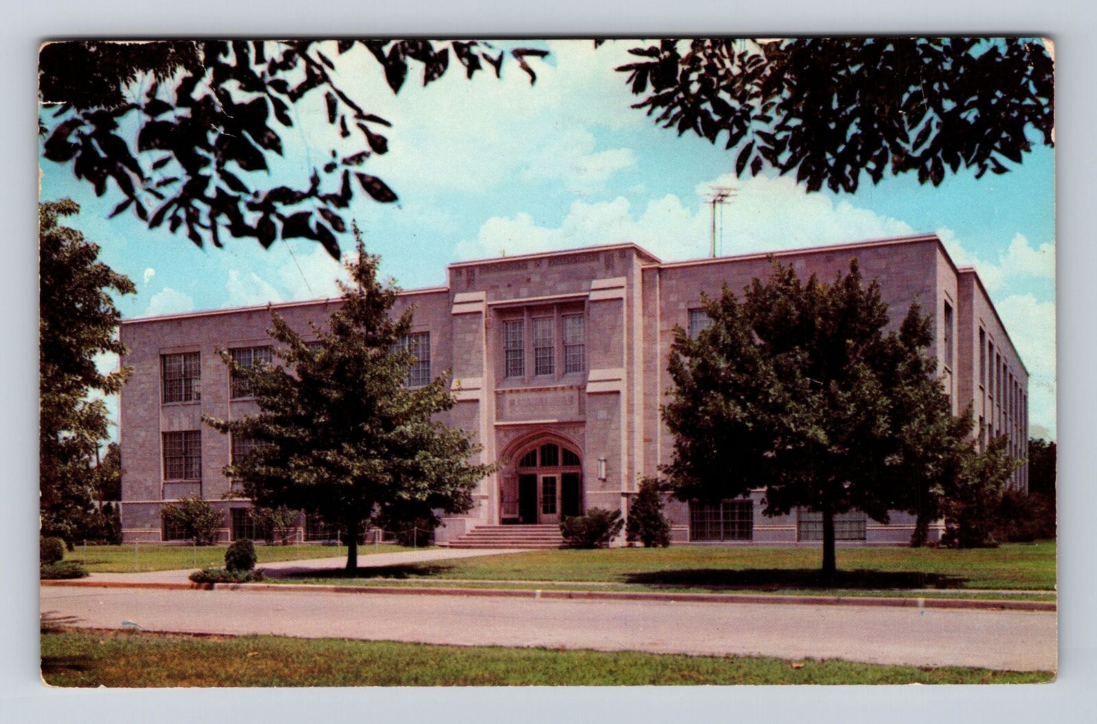 Evansville IN-Indiana, Evansville College, Antique Vintage c1954 Postcard
