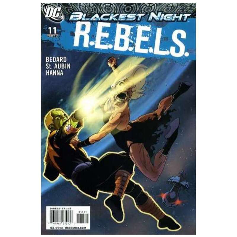 R.E.B.E.L.S. (2009 series) #11 in Near Mint condition. DC comics [r^