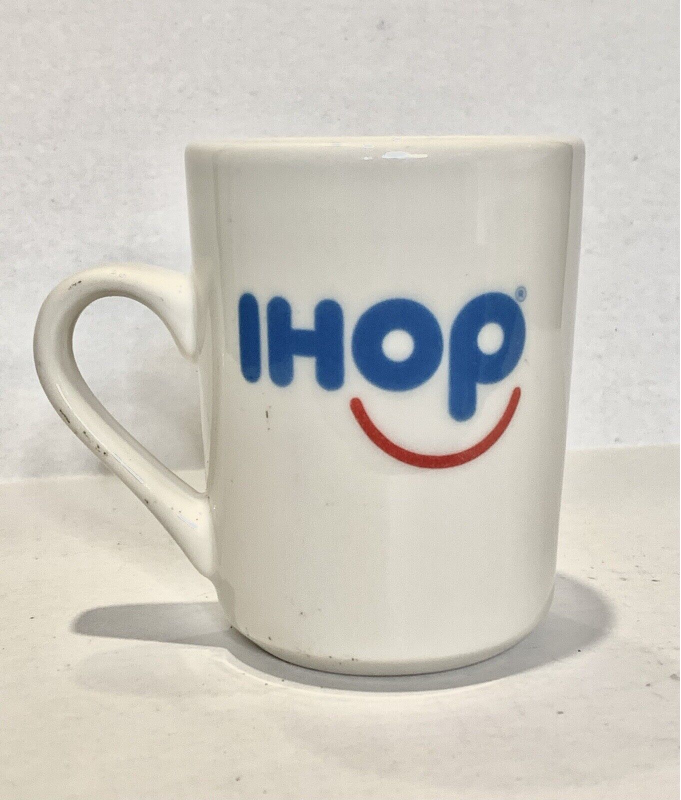 IHOP Coffee Mug Double sided Logo Red Smile - Tuxton
