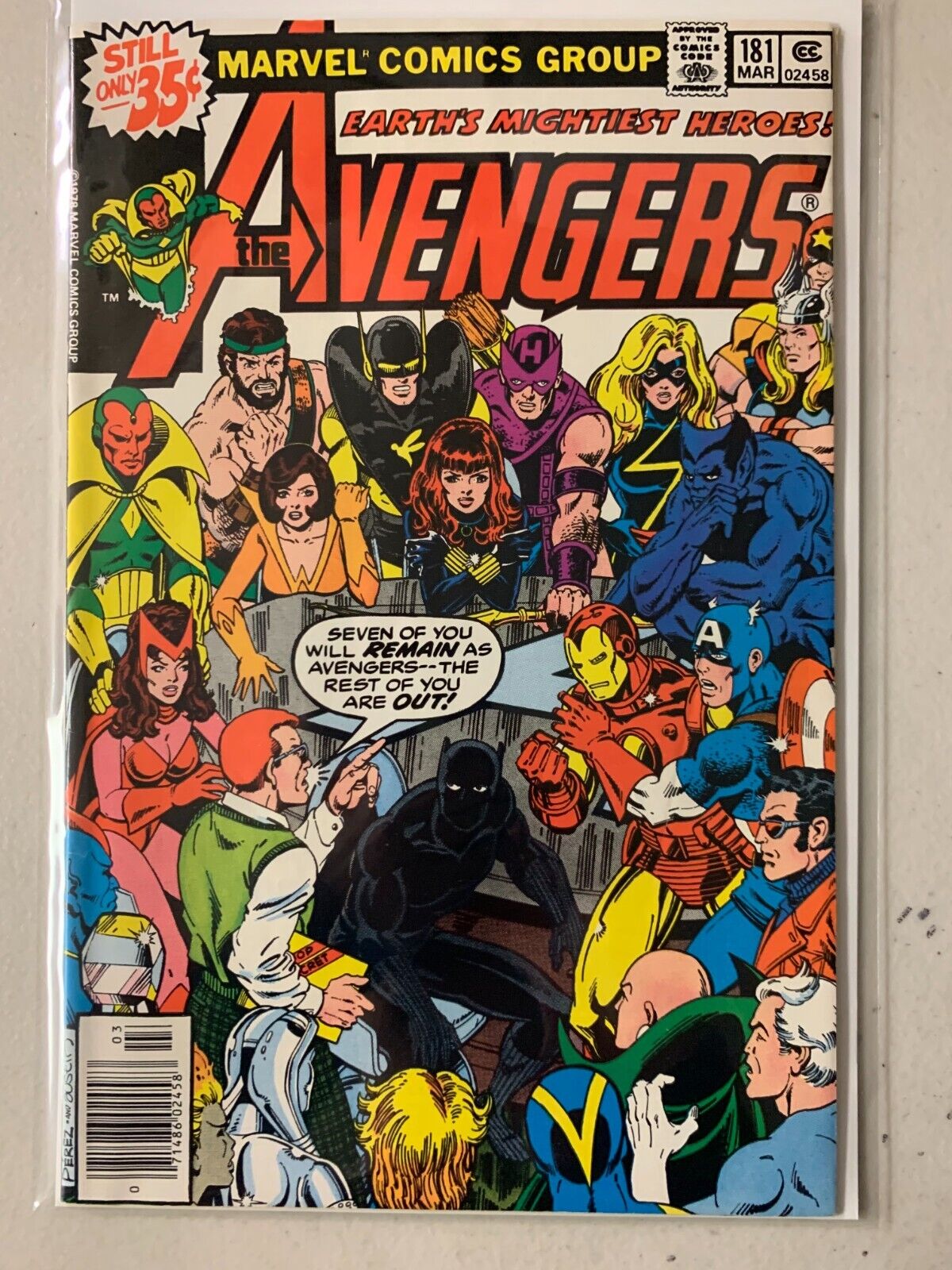 Avengers #181 newsstand 1st appearance Scott Lang 6.0 (1979)