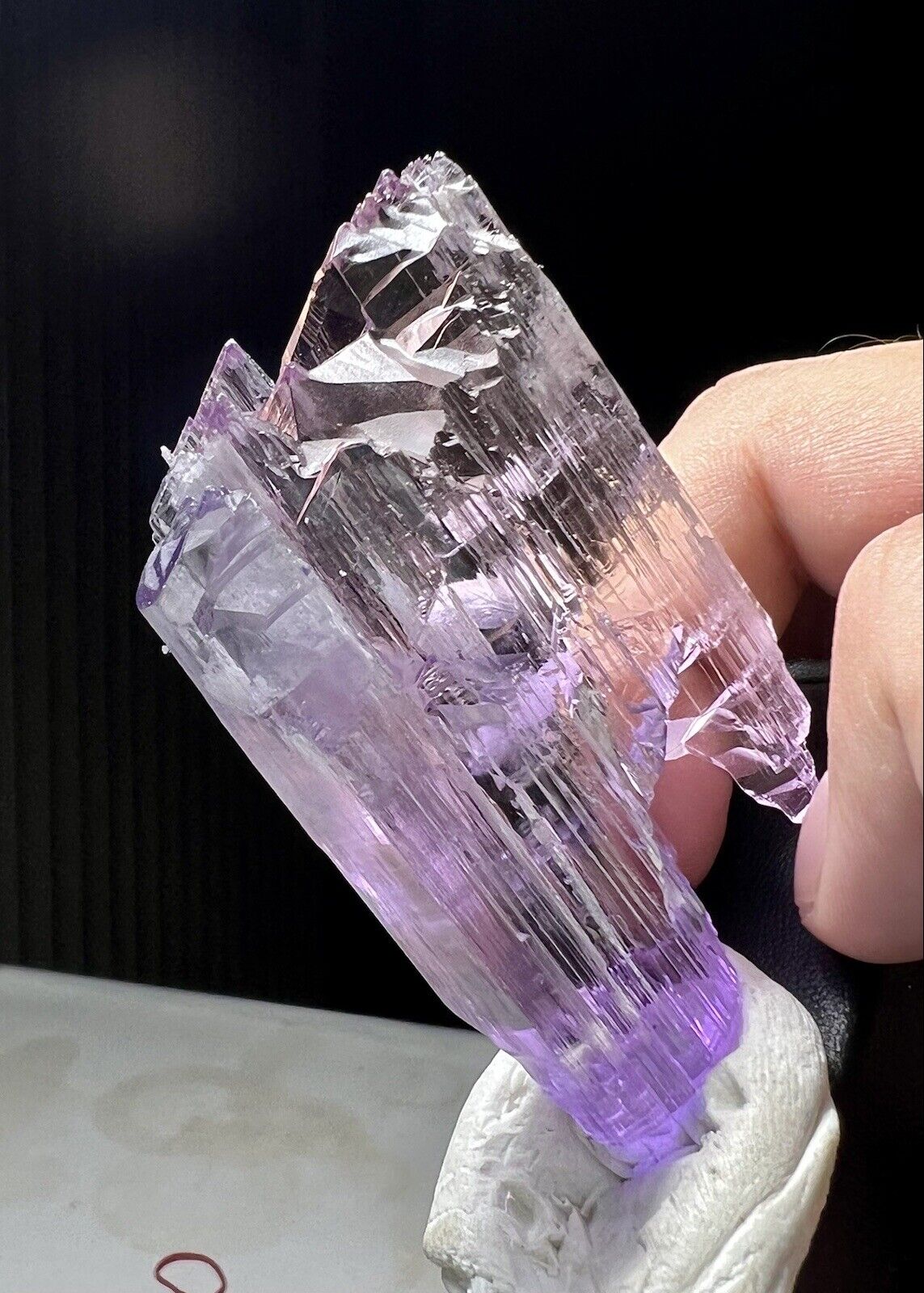 368 Crt Beautiful Shape Hot Pink Color Kunzite Etched Crystal @Afghanistan