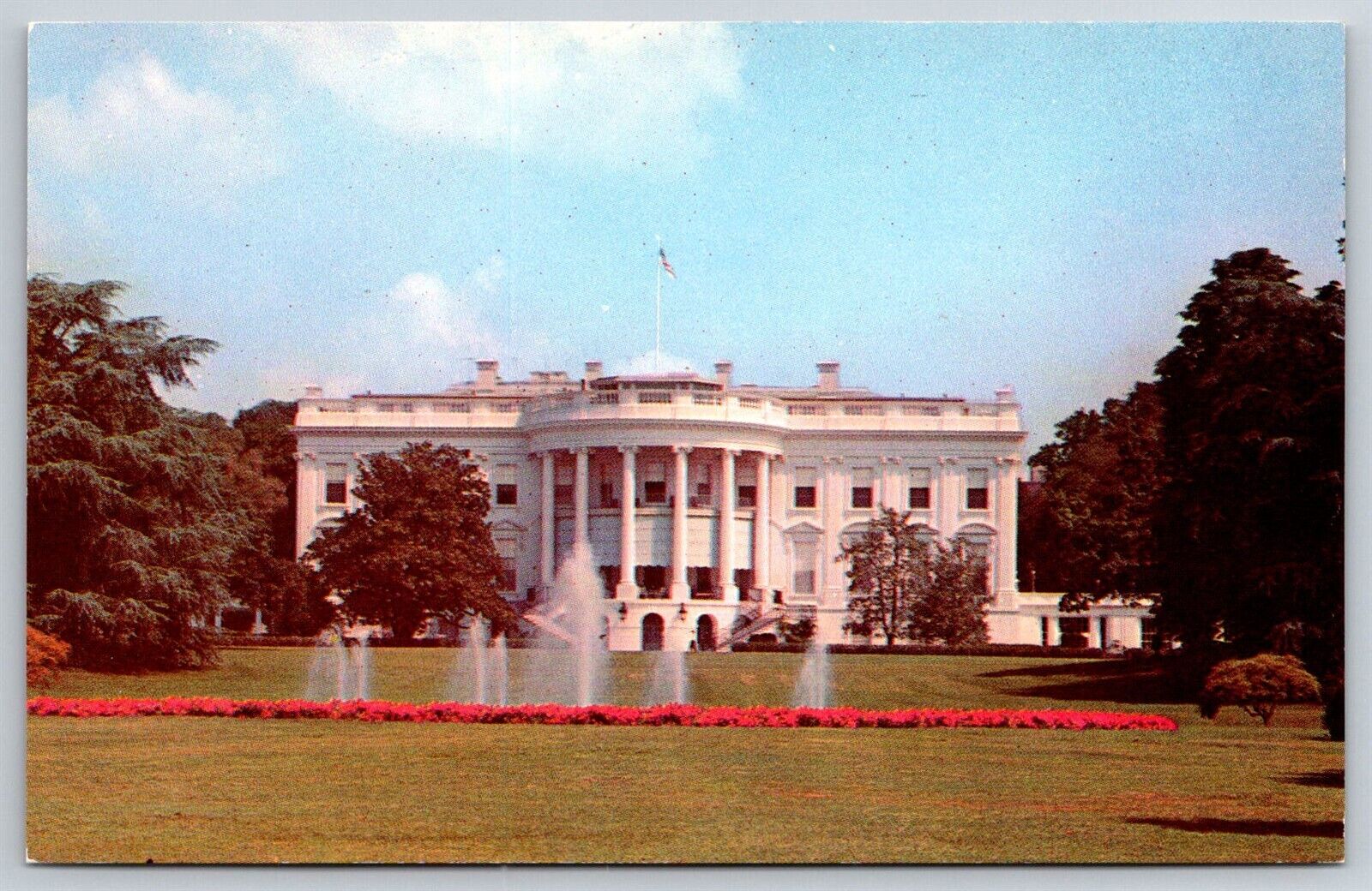 White House Washington DC Executive mansion United States VTG Chrome Postcard