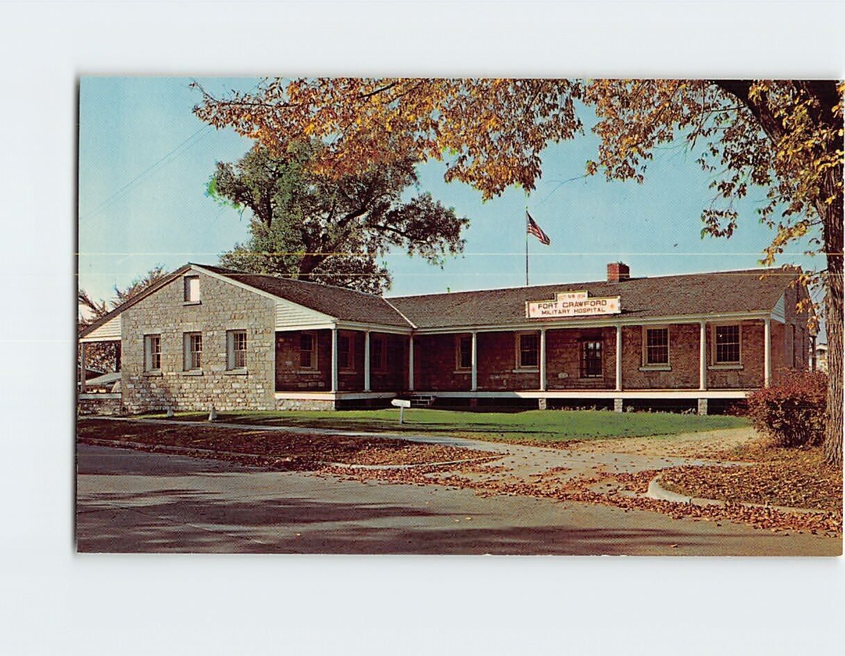 Postcard Fort Crawford Military Hospital Wisconsin USA