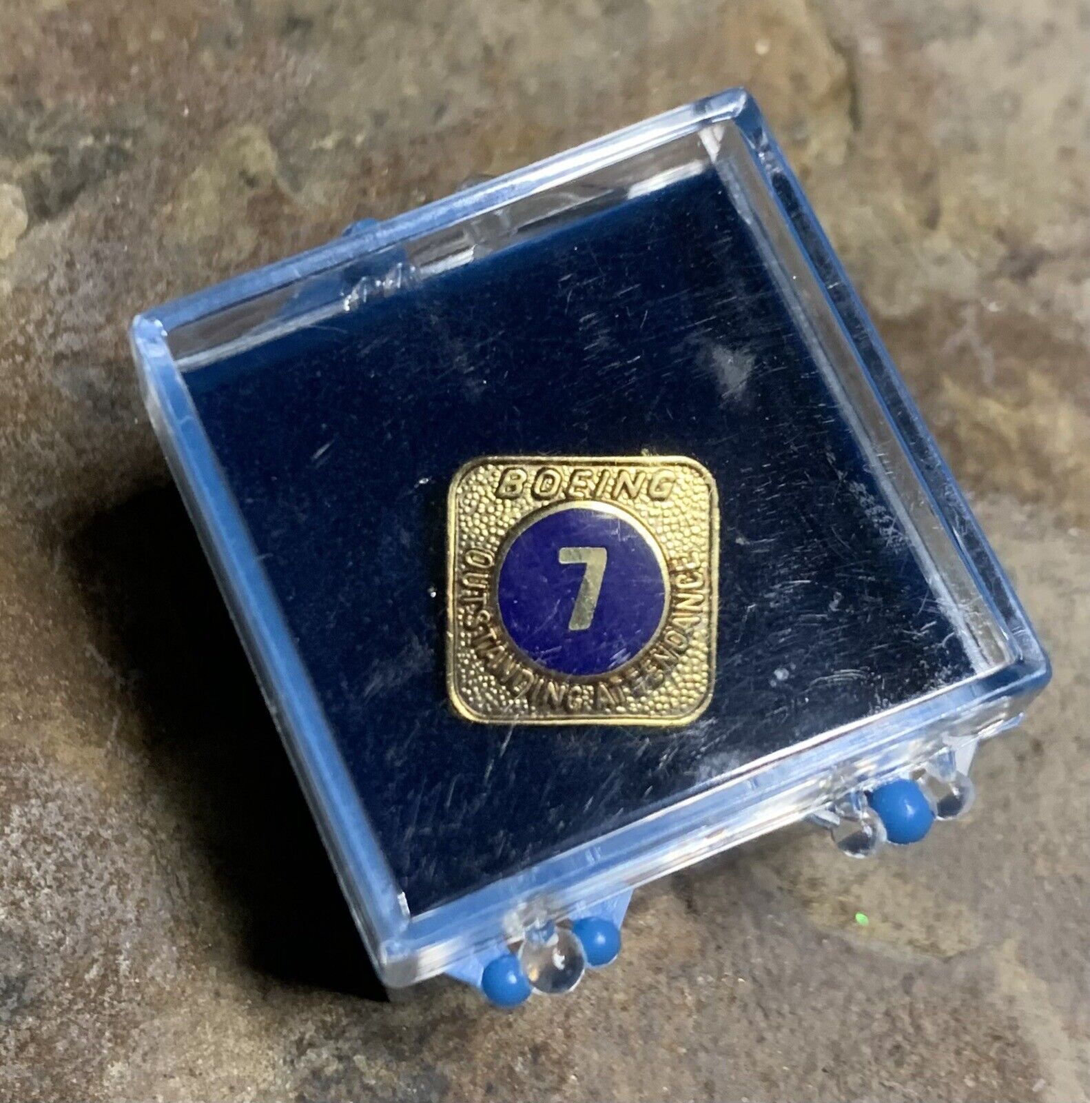 Boeing Outstanding 7 Year Attendance Pin. Vintage.