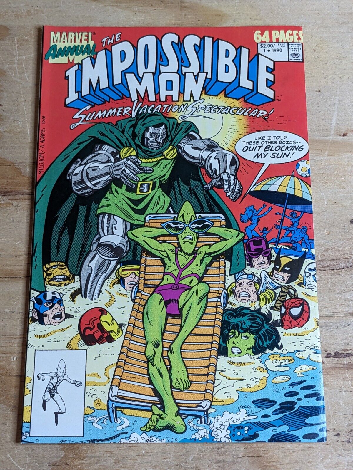 The Impossible Man Annual #1 (Marvel Comic 1990) Summer Vacation Spectacular