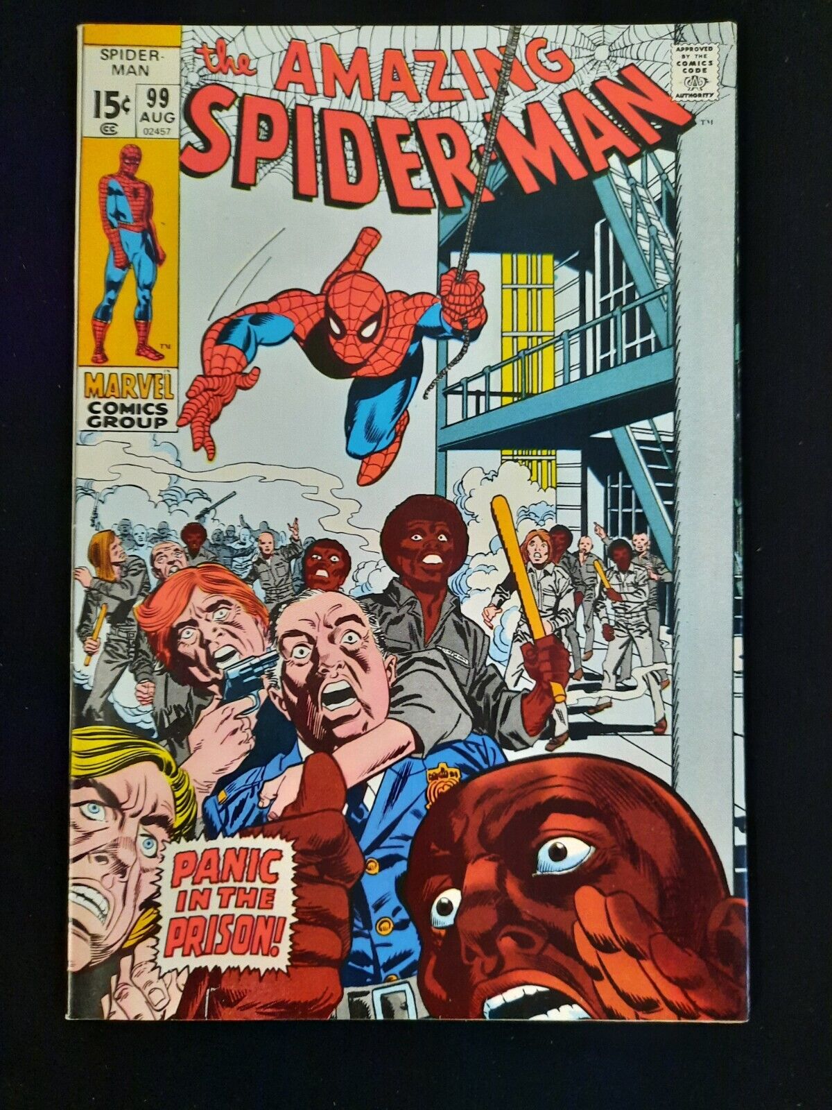 Amazing Spiderman #99 Super High Grade 🔥 Johnny Carson and Ed McMahon App 🌋☄️