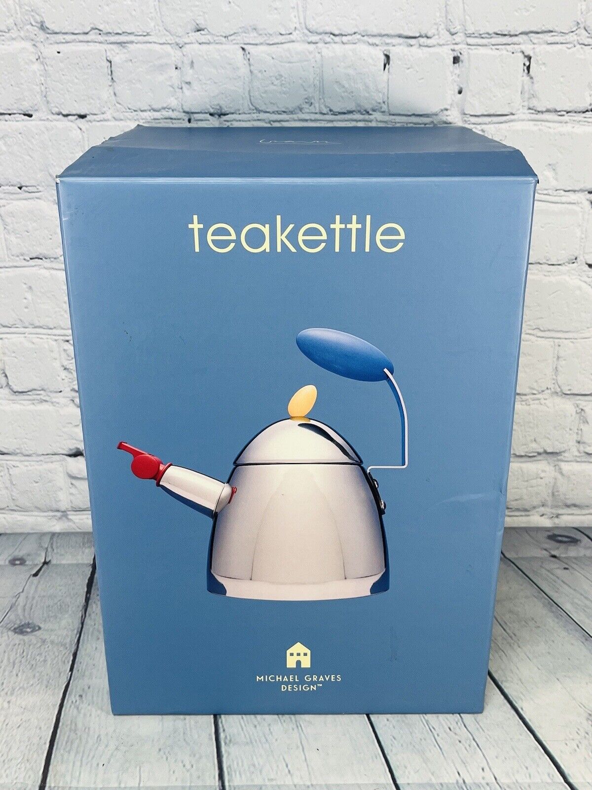 Michael Graves Whistle Tea kettle Pot Clean In Working Order Stainless IN BOX