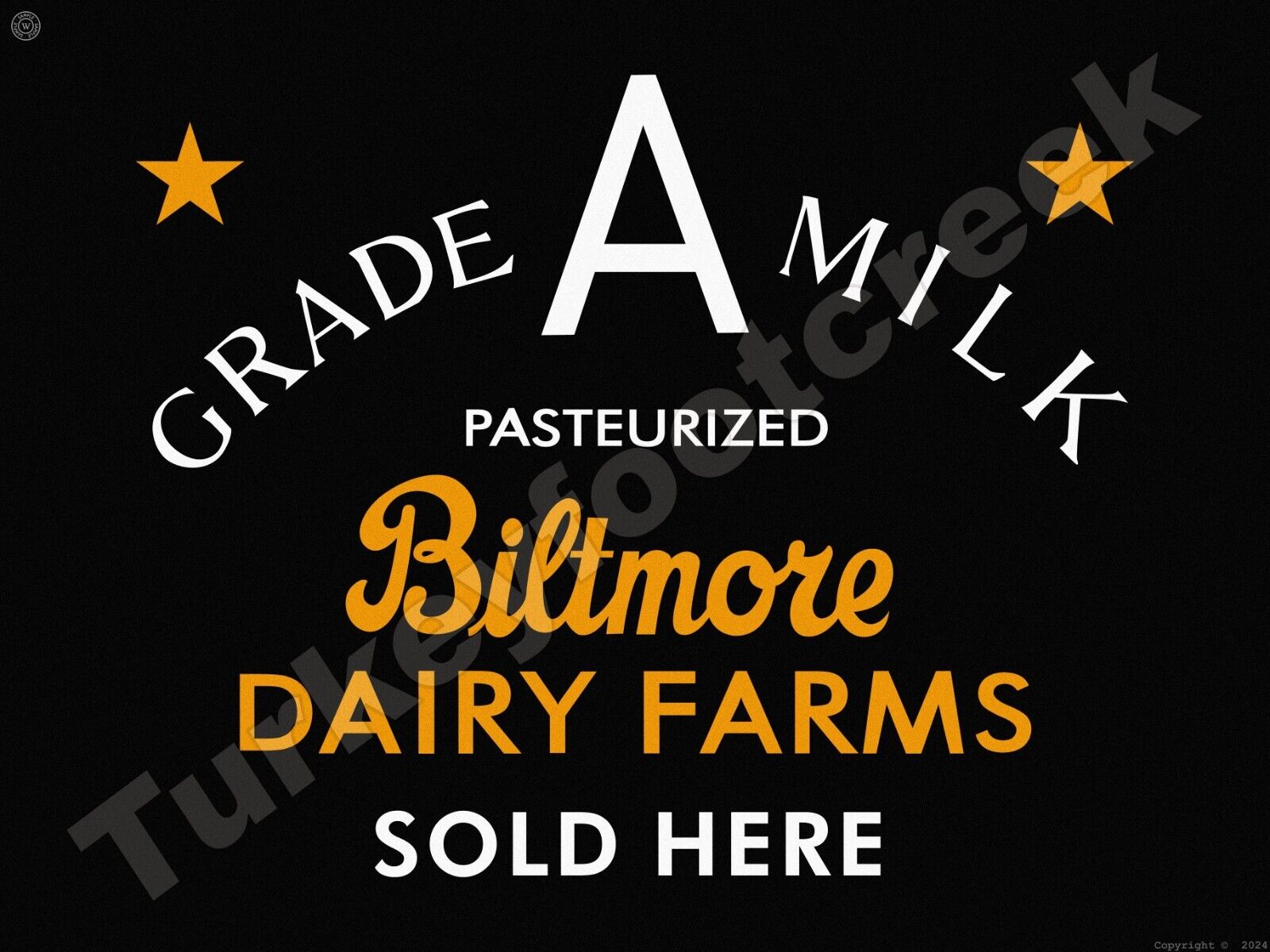 Biltmore Dairy Farms Metal Sign 3 Sizes to Choose From