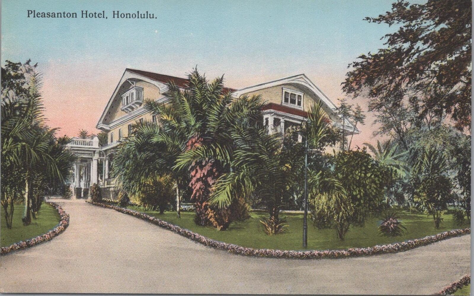 Postcard Pleasanton Hotel Honolulu Hawaii 