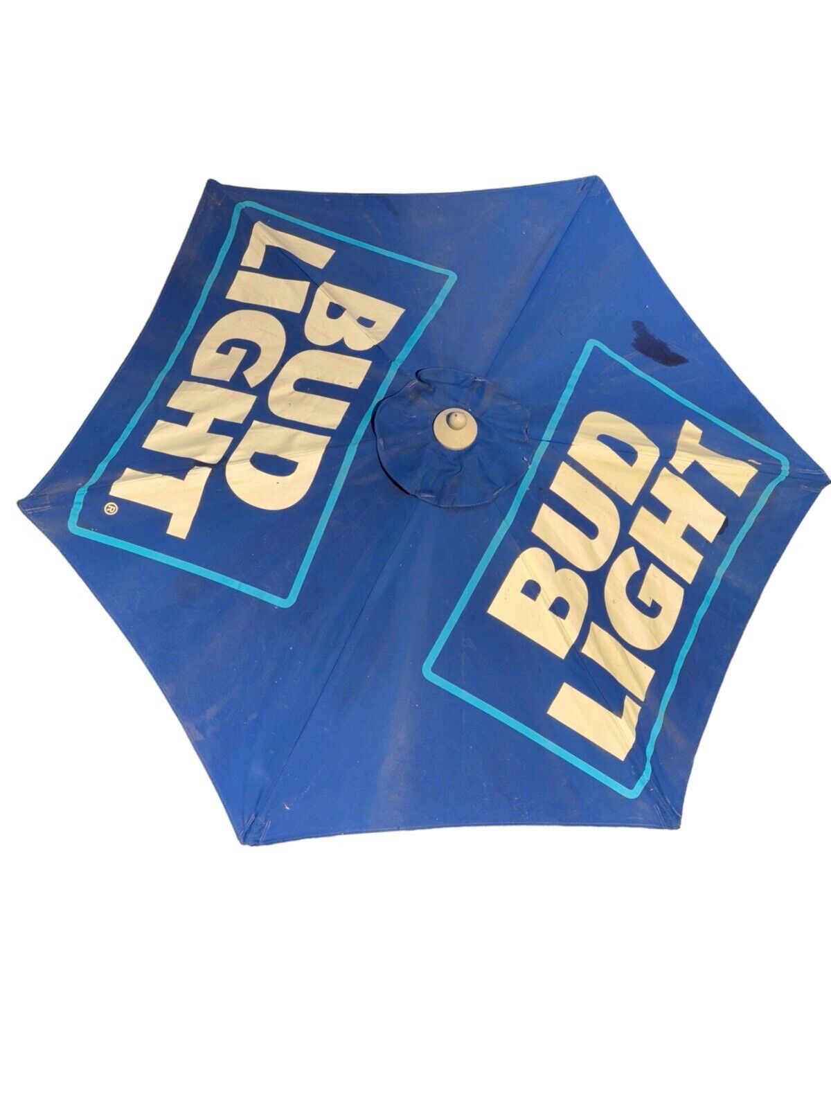 6.5FT Bud Light Beer Outdoor Patio Rest/Bar Umbrella Royal Blue W/6’ Pole