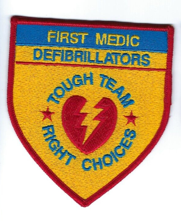 *RARE* First Medic Defib Physio Control EMS WA Washington patch - NEW