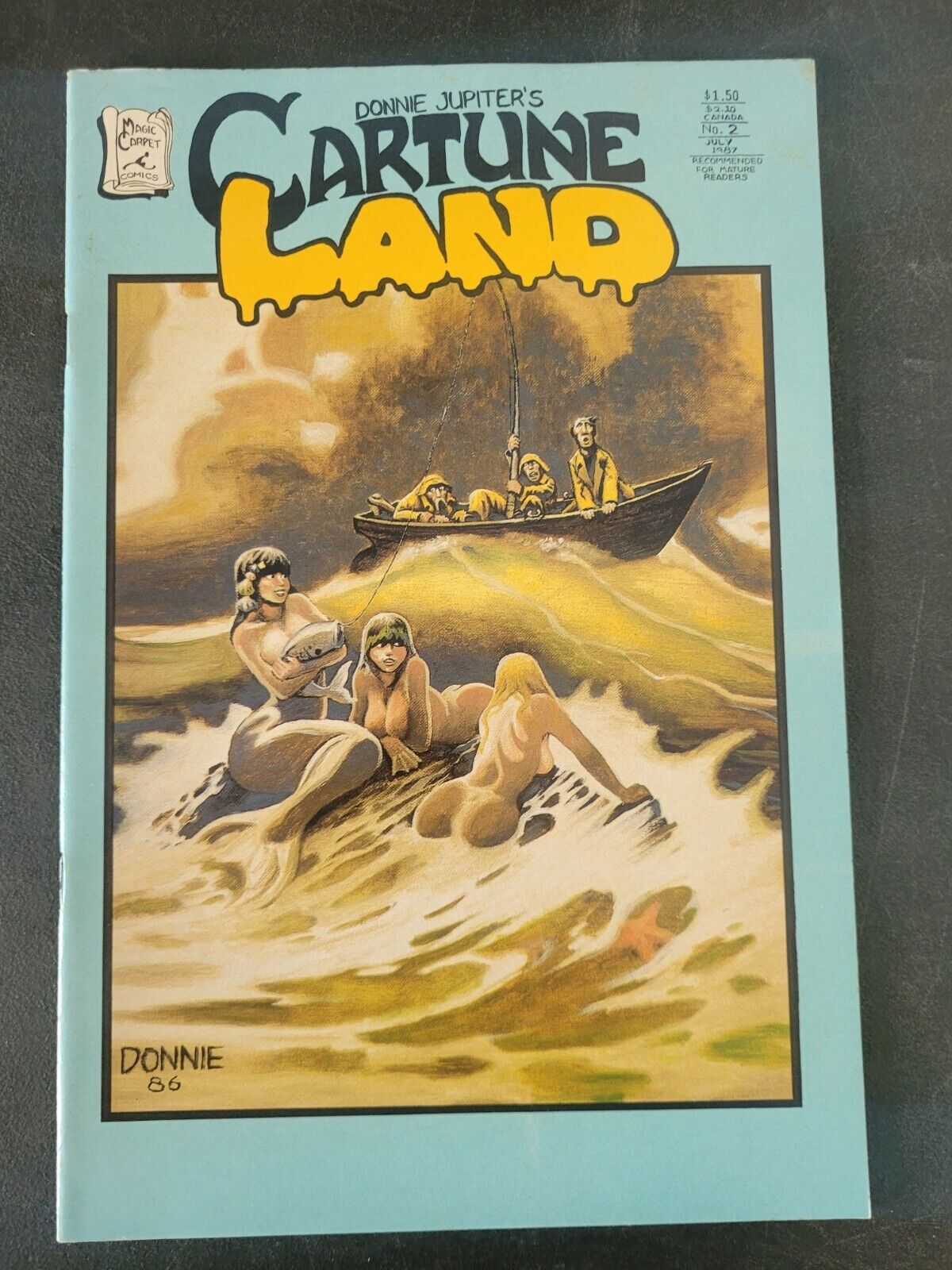 DONNE JUPITER'S CARTUNE LAND #2 (1987) MAGIC CARPET COMICS INDY CLASSIC