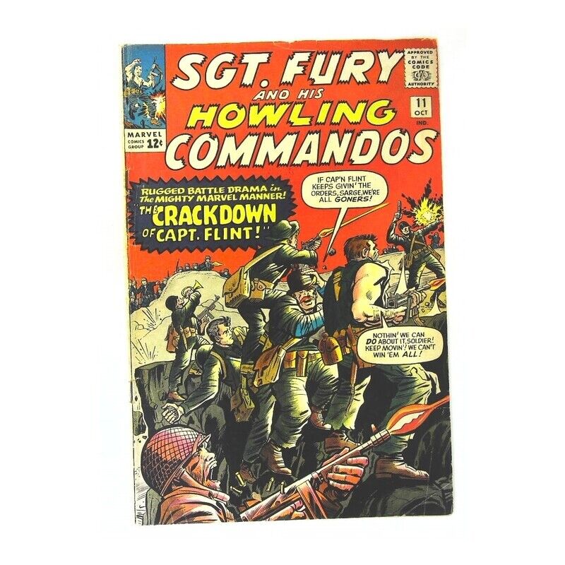 Sgt. Fury #11 in Very Good condition. Marvel comics [k,