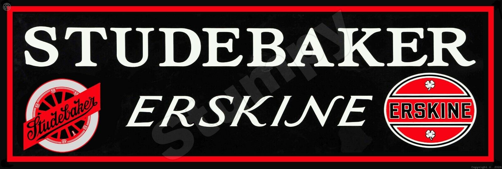 Studebaker Erskine Metal Sign 6\