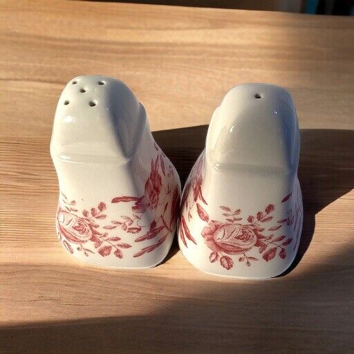 Vintage Churchill China Pink Peony Salt and Pepper Shakers England