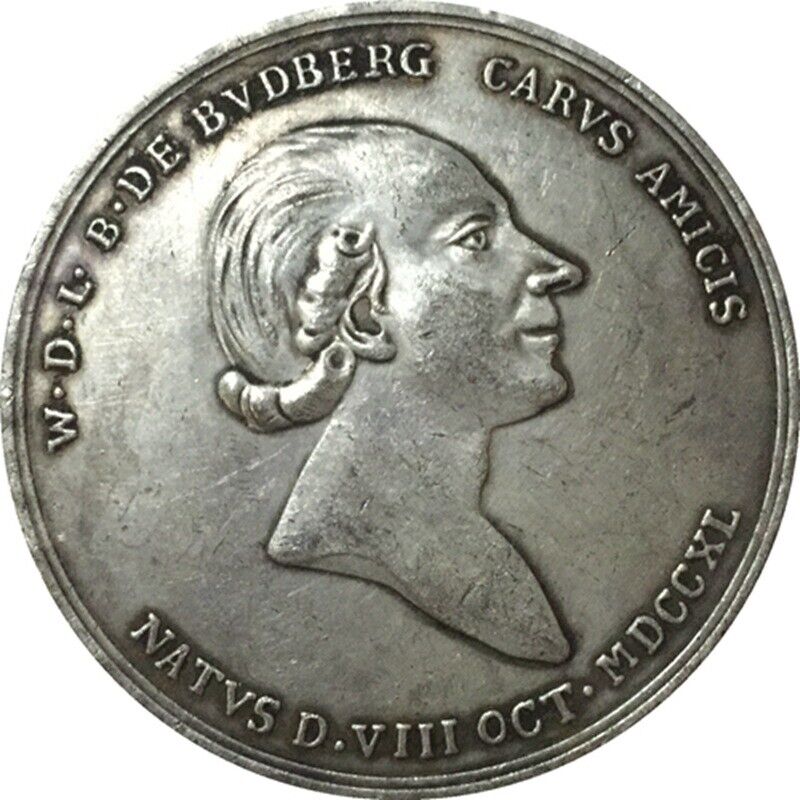 Russia Latvia Medal 1784 for the death of the poet and painter Waldemar B16