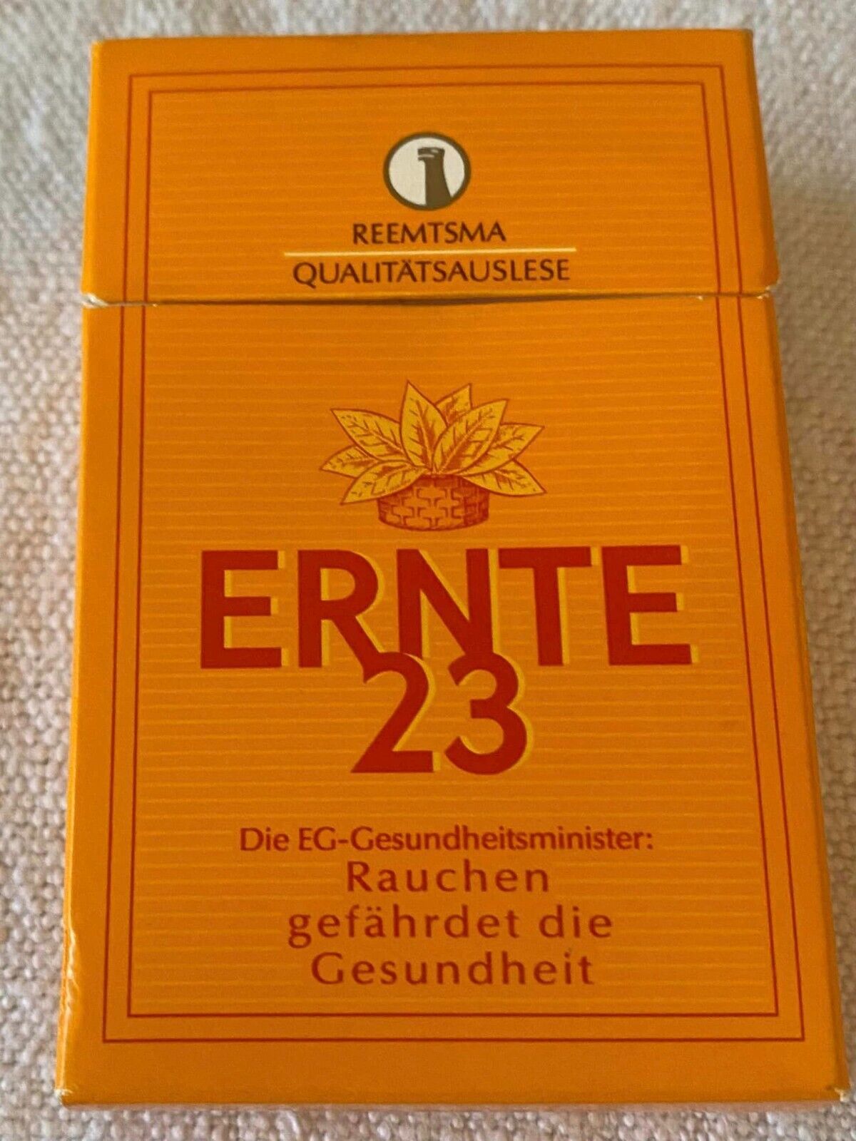 Vintage Ernte 23 Filters Cigarette Cigarettes Cigarette Paper Box Empty Cigarett
