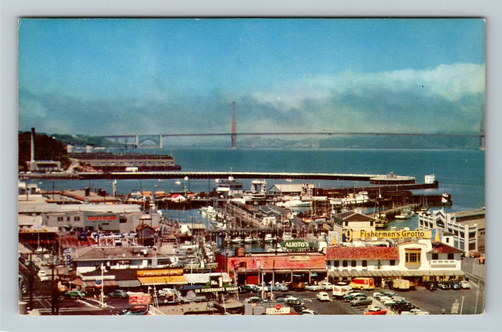 San Francisco CA-California Fisherman\'s Wharf Fishing Industry Vintage Postcard