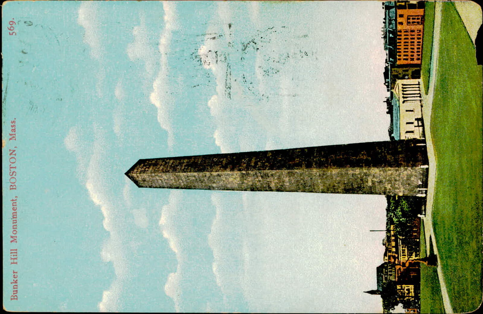 Postcard: Bunker Hill Monument, BOSTON, Mass. 569.