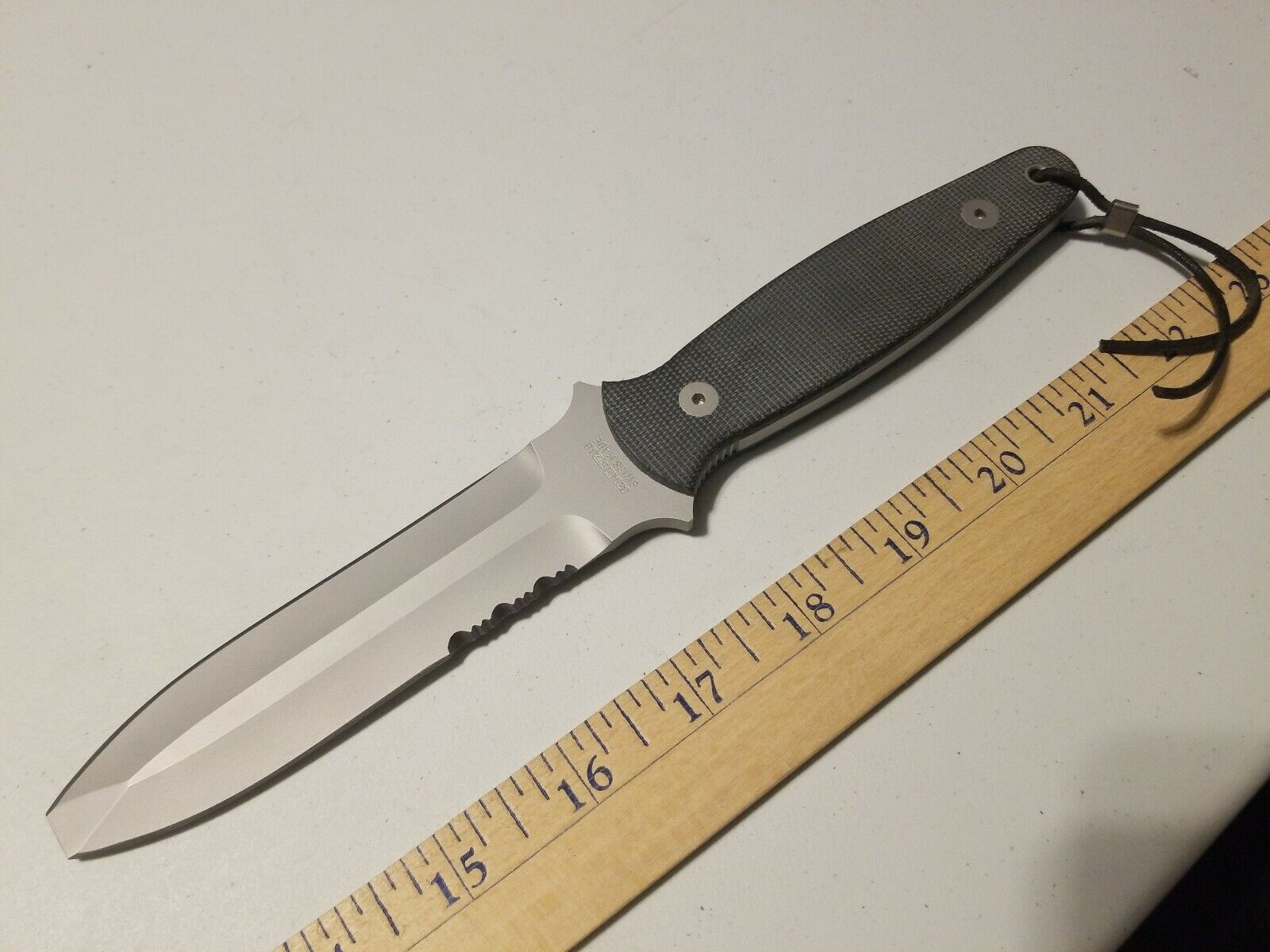 KLOTZLI 440C 028 TACTICAL KNIFE NEW RARE BLACK SWISS MADE FREE S&H